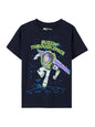The Souled Store Disney: Just Buzzin Short Sleeves Round Neck Navy Blue Graphic Printed Boys Cotton T-Shirts (2-8 Yrs)