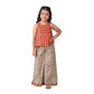 Fabindia GirlS Cotton Pallazo Set (100188201_Beige_2-3Y)
