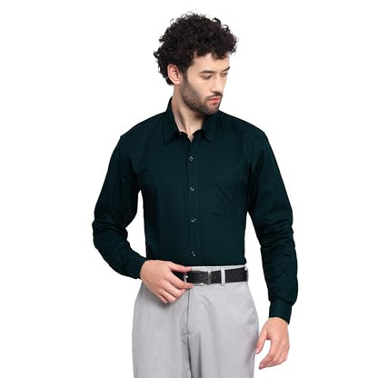 Tee Projekt Premium Plain Cotton Shirt for Men | Cotton Shirt | Casual Shirt | Solid Shirt | Full Sleeves | Formal Shirt (SFA-ST