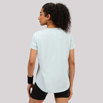 BlissClub Cotton Pro Curved Hem Tee, Cotton-Like Comfort, Sweat-Free Confidence, Apple Hem Tee, Flattering Silhouette, Relaxed f