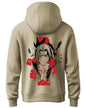 ADRO Mens Hoodies with Itachi Uchiha Anime Backside Printed, 100% Cotton 340GSM. (H23-M-ITA-BE_Beige_XL)