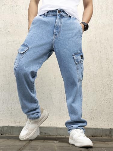 Hubberholme Men Cotton Relaxed Fit Mid-Rise Jeans 10