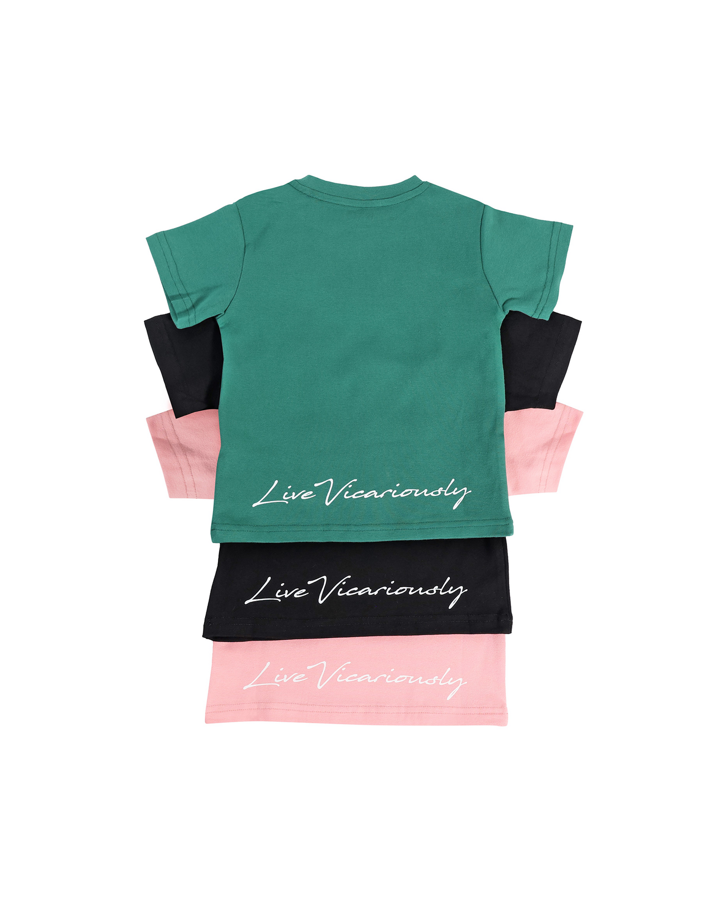 Live Vicariously Graphic Tee - Pink