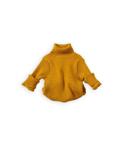 The Cloud Turtleneck Sweater - Mustard