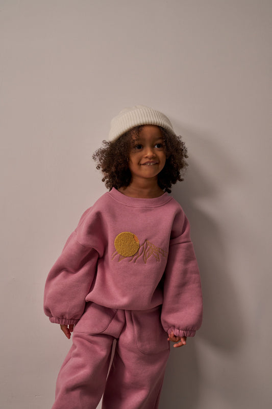 Sunset Pink Sweat Set