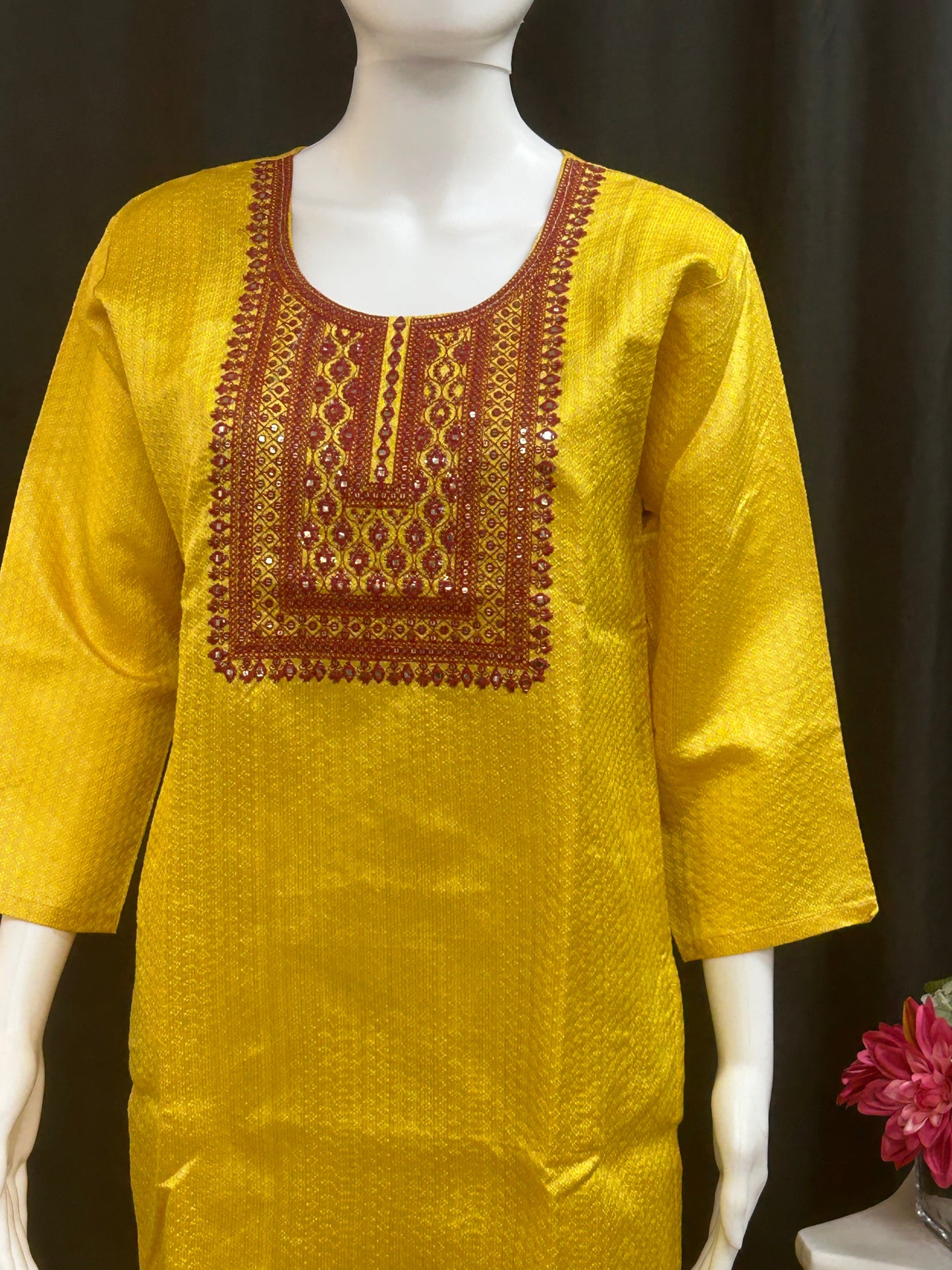 Chanderi silk kurti