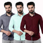 Pinkmint Men's Solid Regular Fit Shirt Multicolour