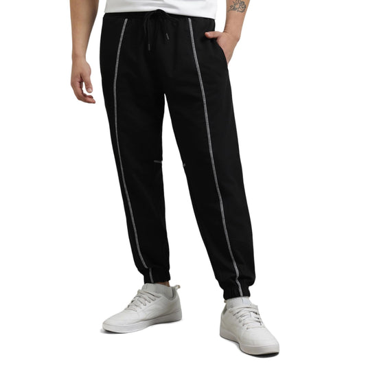 Nobero MenS Relaxed Sweatpants (1M-Bwjg-R0111_Black