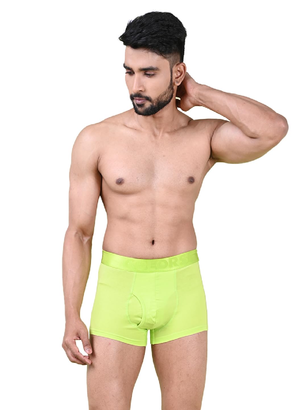 Rupa Colors Pep Collection Trunk for Men, Anti Ride-Up, Snug Fit, Pack of 1 Fluorescent Green