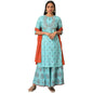 W for Woman Women Polyster Kurta & Culotte & Dupatta