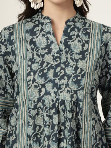 Style Quotient Women Teal Printed Tunic