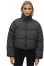 Kotty WomenS Cozy, Durable, And Effortlessly Chic Winter Puffer Jacket(Black,L)