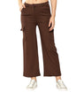 Aarika Girls Casual Wear Brown Colour Solid Nylon Pant (9-14 Years)