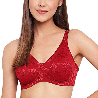Enamor F135 Minimiser Full Support Bra - Non-Padded Wirefree High Coverage - Bossa Nova