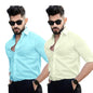 Pinkmint Cotton Blend Casual Shirt for Men Combo Shirt for Formal Wear, Regular Home Wear