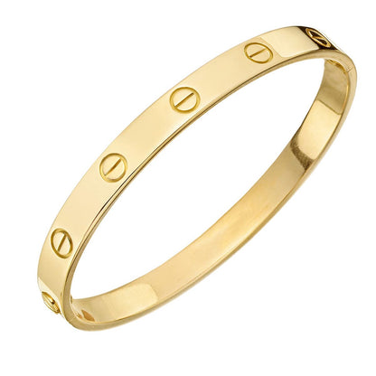 Jewels Galaxy Gold Plated Love Bracelet for Women – Contemporary Alloy Bracelet