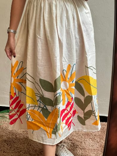 Royalica WomenS Pure Cotton Maxi Midi Dress  Elegant Floral Printed Long Dress | Soft & Breathable Fabric | Casual (In, Alpha,