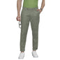 The Indian Garage Co Men Slim Fit Solid Mid-Rise Trousers Olive