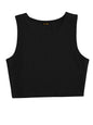 Toochki Tops for Woman | Spandex Top | Crop | Short | Western | for Jeans | Sleeveless | Stretchable Black