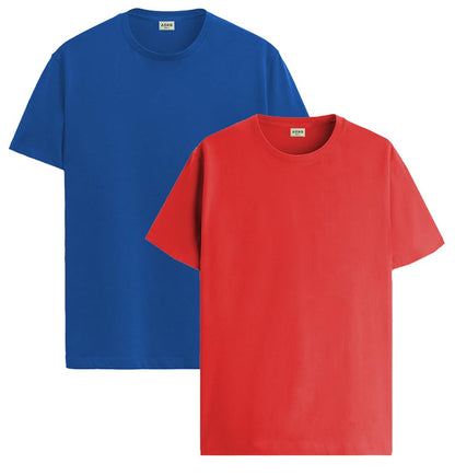 ADRO T Shirts Pack of 2 Mens Tshirts Cotton T Shirts for Men Tshirt T-Shirts Combo T Shirts Tshirts for Men Plain Solid Tshirts