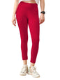 Lyra Premium Cotton Lycra High Waist Ankle Leggings For Women