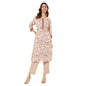 Fabindia WomenS Cotton Printed Regular Kurta (1037272Peach_Peach