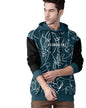 Noble Monk MenS Printed Cotton Blend Hooded Neck Sweatshirt | Full Sleeves | Casual Hoodie For Men