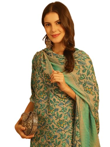 Pinkmint Straight Cotton Printed Kurta And Pant Set With Fancy Dupatta 3 Piece Suit Set Festival