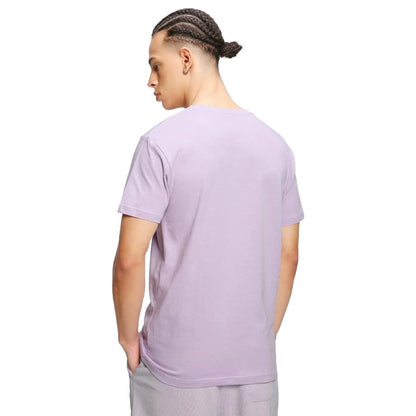 Bewakoof Mens Solid 100% Cotton T-Shirt- Regular Fit, Round Neck, Half Sleeves Purple