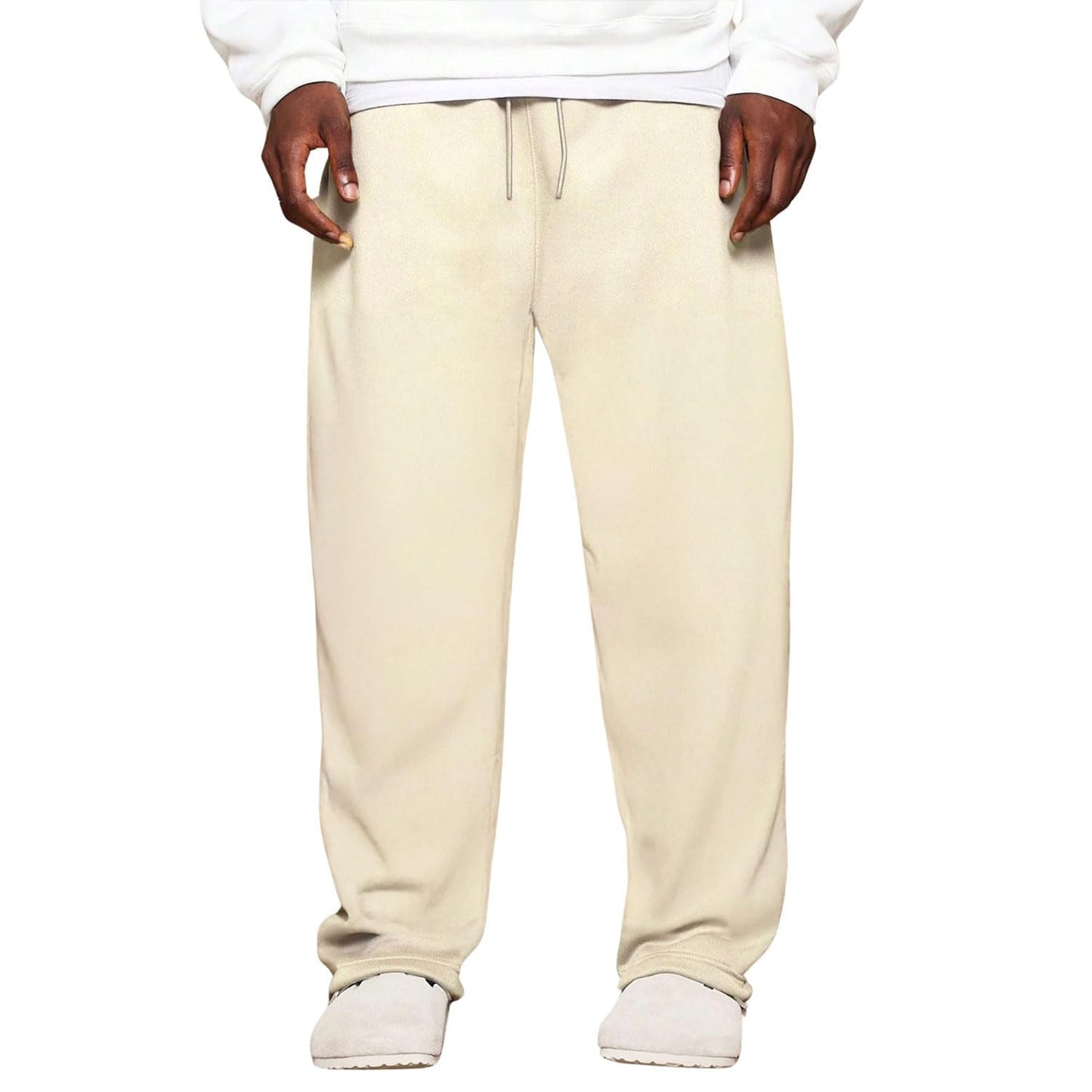 Nobero MenS Straight Sweatpants (1M-Bwjg-R0174-Nb_Arctic Wolf