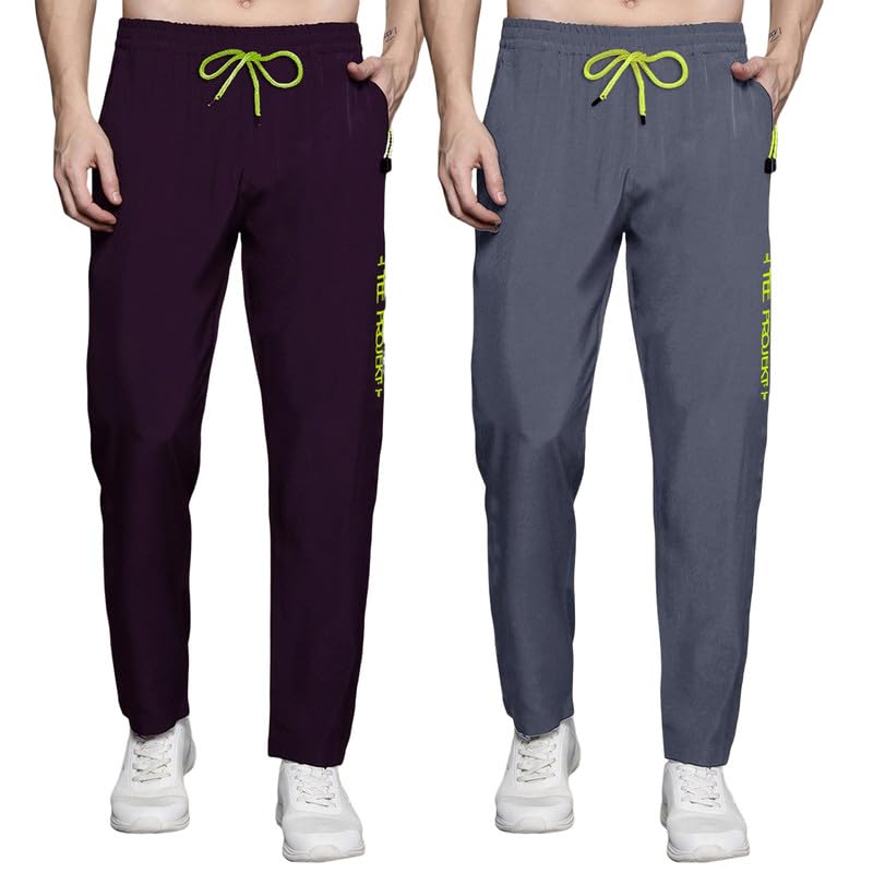 Pinkmint Combo Track Pant for Men Soild with Pocket Active Wear ll Gym Wear (Pack of 2)