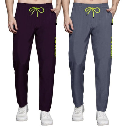 Pinkmint Combo Track Pant for Men Soild with Pocket Active Wear ll Gym Wear (Pack of 2)