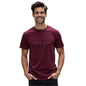 Nobero MenS Graphic Print Regular Fit T-Shirt (1M-Twts-C0561-Wr_Wine Red_1