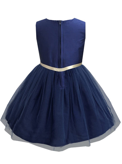 A.T.U.N. (ALL THINGS UBER NICE) Girls Embroidered Birthday Party Frock Dress