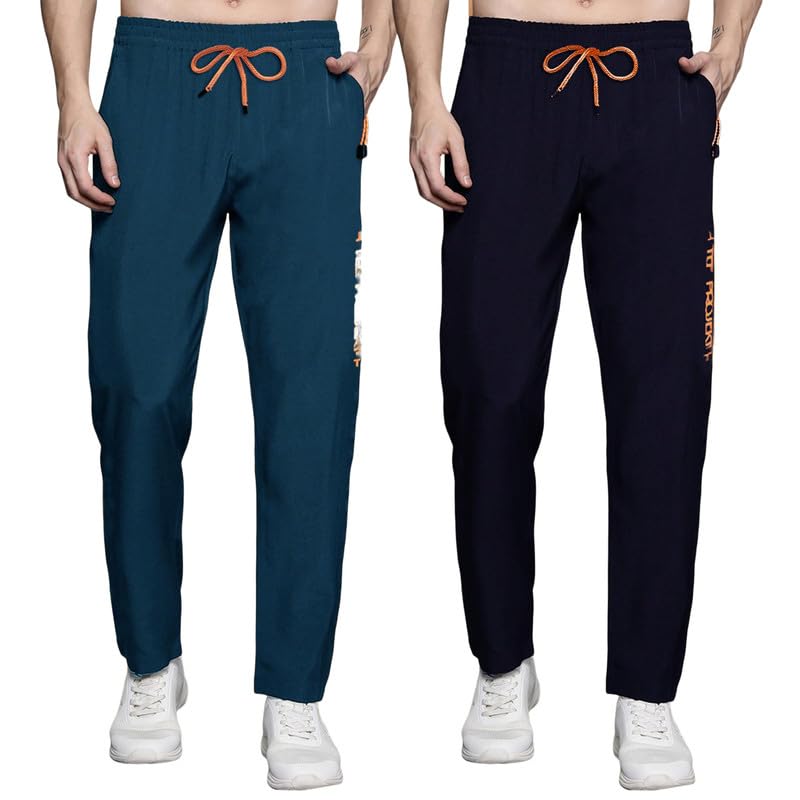 Pinkmint Combo Track Pant for Men Soild with Pocket Active Wear ll Gym Wear (Pack of 2)