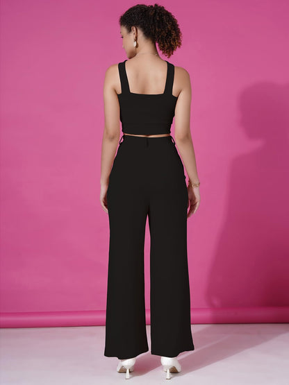 Selvia Womens Co-ords Set|Lycra Top and Trouser Set|Casual Co-ords Set for Women|Two Piece Co-ord Set|Top & Pant Set(685CTK1156