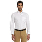 Turtle Men 100% Cotton Dobby Print Slim Fit White Formal Shirt