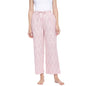 Fabindia Women Cotton Ikat Pyjama Pink_M