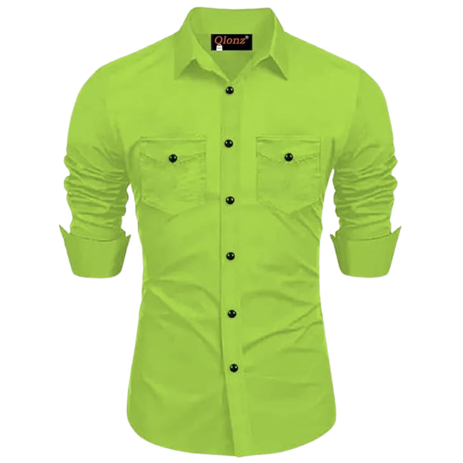 Rebelify Double Pocket With Flap Men Cargo Cotton Shirt Pista