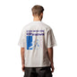 Nobero MenS Graphic Print Oversized Fit T-Shirt (1M-Twrt-C1018-Bl_Step Into The Unknown-White