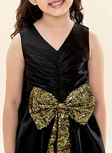 A.T.U.N. (ALL THINGS UBER NICE) Girls Sequined Party Dress Black