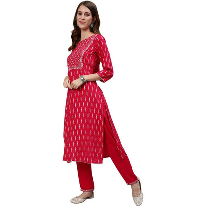 anubhutee Women Rayon Kurta