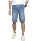 The Indian Garage Co Men Regular Fit Solid Mid-Rise Denim Shorts