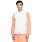 Fabindia Men's Off White Cotton Woven Vest (102978201