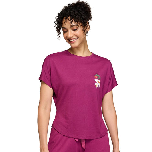 Nykd (Nys931 Soft Modal Cotton Sleepwear T Shirt For Women | Relaxed Fit Top With Round Neck & Extended Sleeves | Perfect For Ni