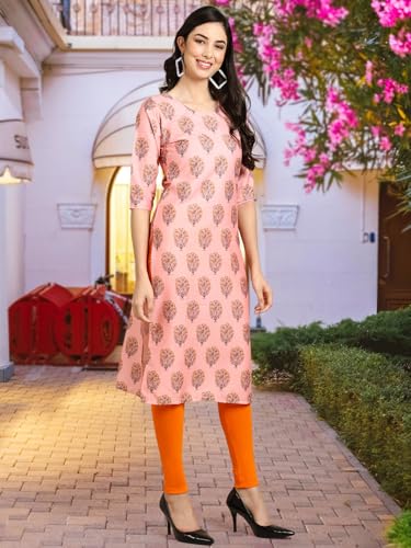 Pinkmint WomenS Crepe Solid Regular Kurti (Ks01_Multicolor5