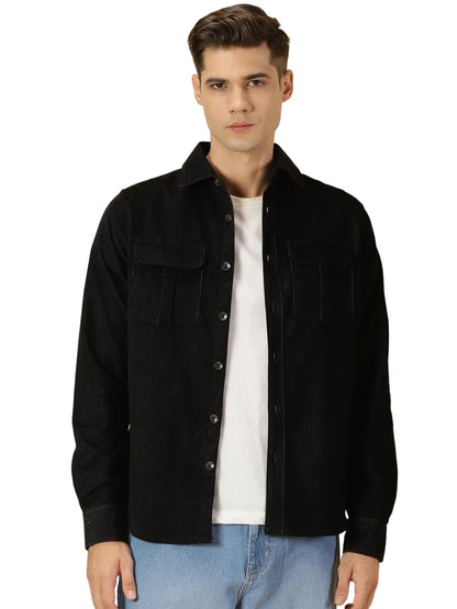Thomas Scott Mens Slim Fit Shirt (TS1177_Black