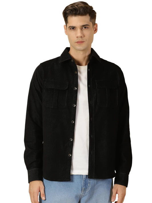 Thomas Scott Mens Slim Fit Shirt (TS1177_Black