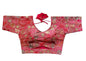 Pujia Mills Womens Blouse Readymade Blouse Embroidery Multi Coding Gold Thread Blouses Handwork Pink Color Readymade Saree Blou