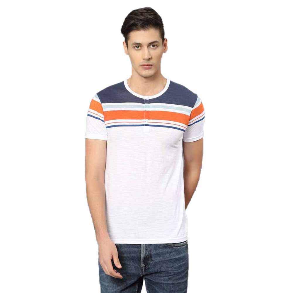 Pepe Jeans MenS Striped Regular Fit T-Shirt (Pm507320- White S)